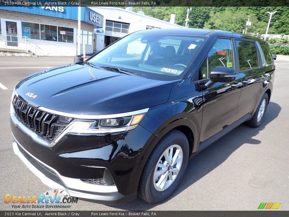 2023 Kia Carnival LX Aurora Black / Gray Photo #4