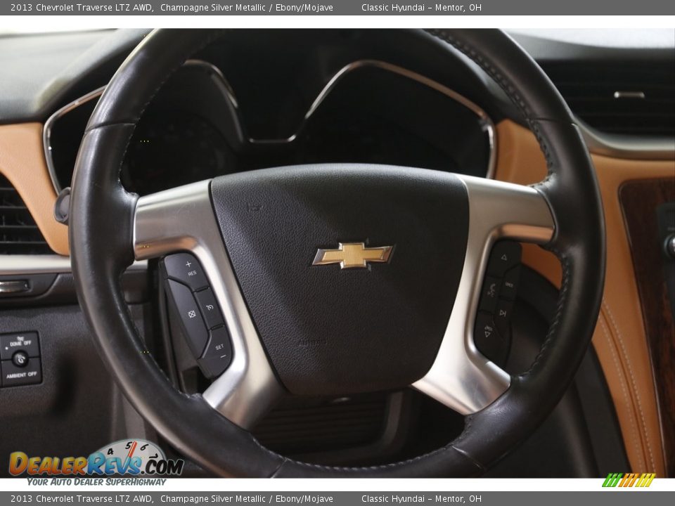 2013 Chevrolet Traverse LTZ AWD Champagne Silver Metallic / Ebony/Mojave Photo #7