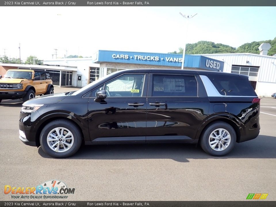 2023 Kia Carnival LX Aurora Black / Gray Photo #5