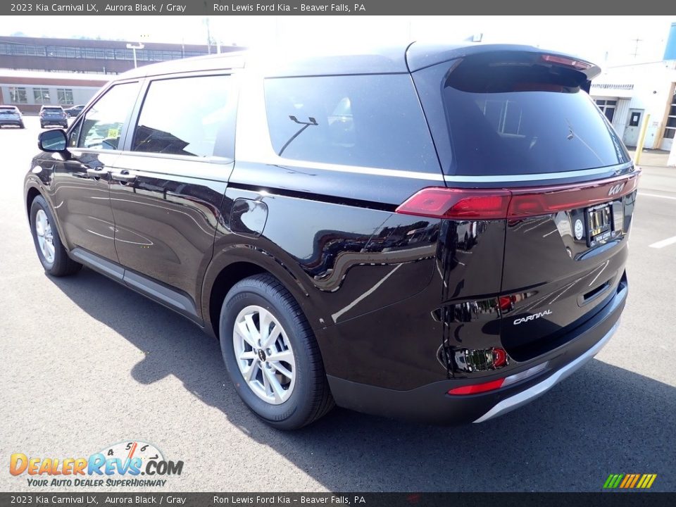 2023 Kia Carnival LX Aurora Black / Gray Photo #6