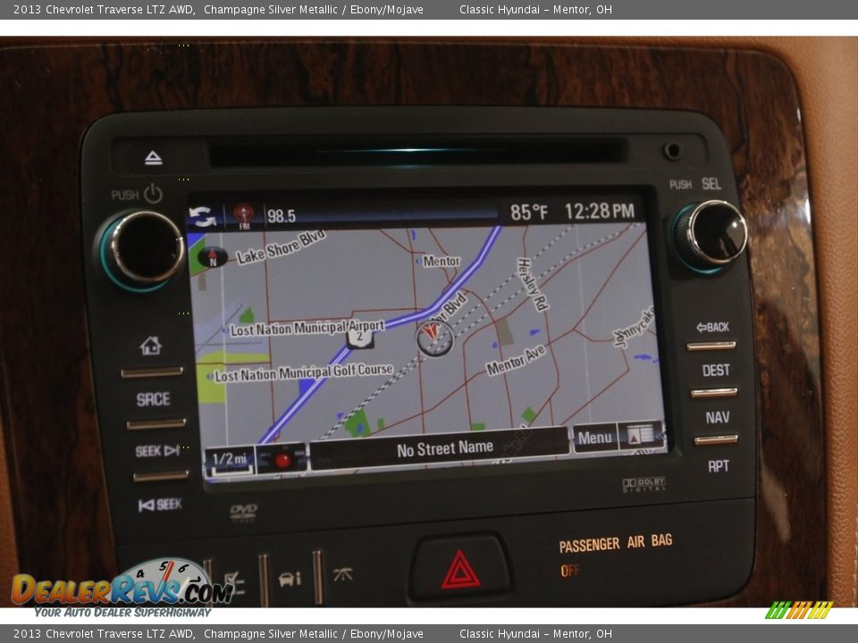 2013 Chevrolet Traverse LTZ AWD Champagne Silver Metallic / Ebony/Mojave Photo #11