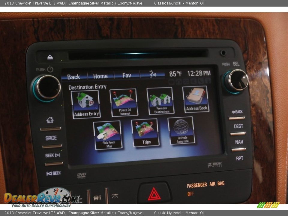 2013 Chevrolet Traverse LTZ AWD Champagne Silver Metallic / Ebony/Mojave Photo #12