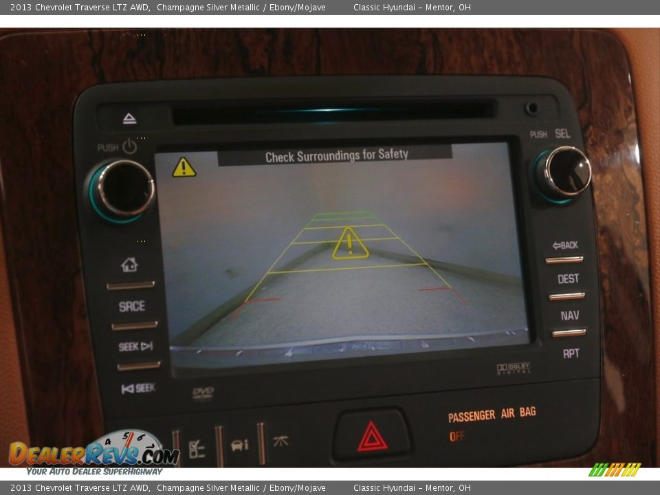 2013 Chevrolet Traverse LTZ AWD Champagne Silver Metallic / Ebony/Mojave Photo #13