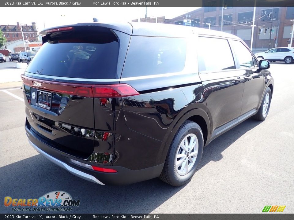 2023 Kia Carnival LX Aurora Black / Gray Photo #8