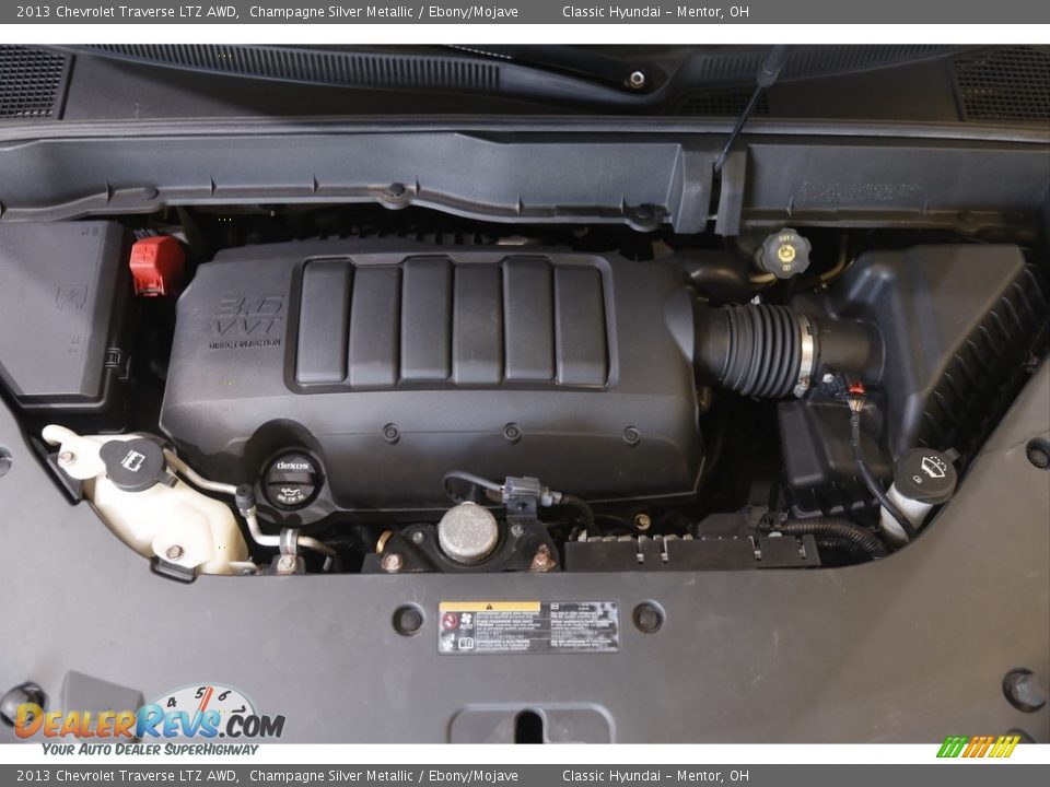 2013 Chevrolet Traverse LTZ AWD Champagne Silver Metallic / Ebony/Mojave Photo #22