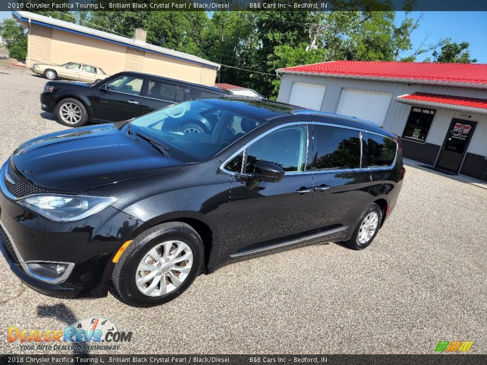 2018 Chrysler Pacifica Touring L Brilliant Black Crystal Pearl / Black/Diesel Photo #30