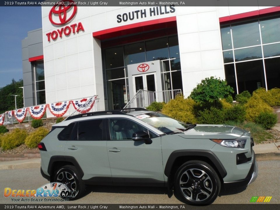 2019 Toyota RAV4 Adventure AWD Lunar Rock / Light Gray Photo #2