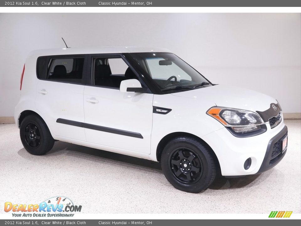 2012 Kia Soul 1.6 Clear White / Black Cloth Photo #1