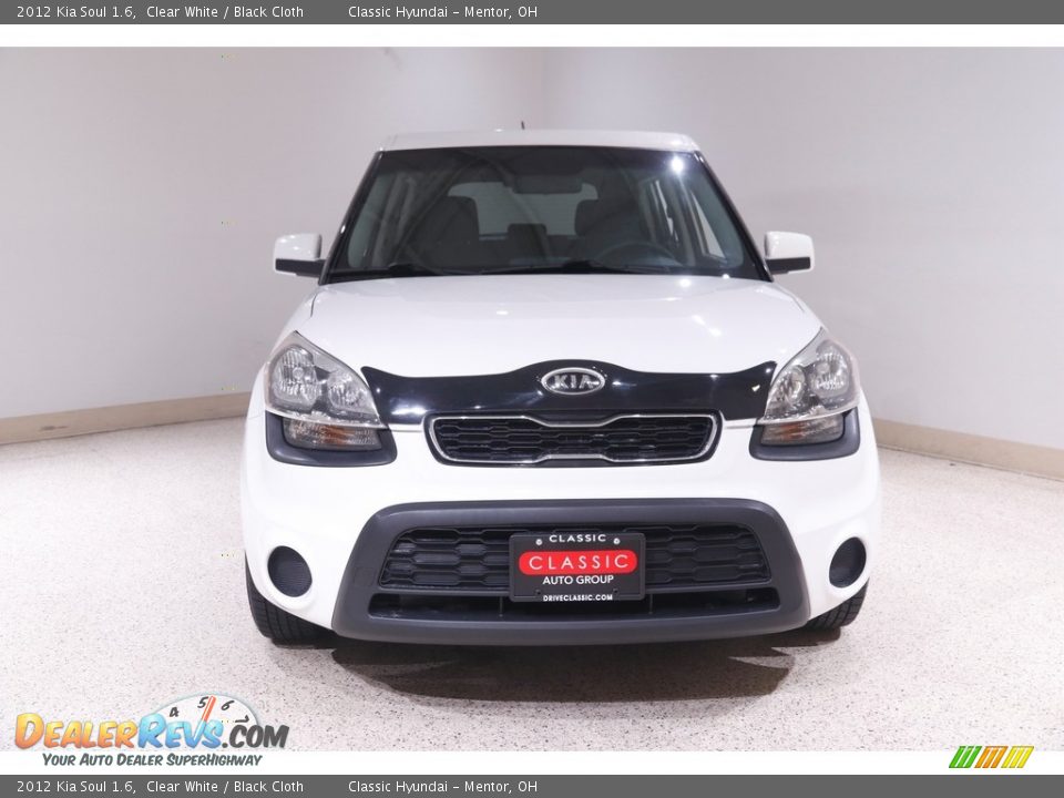 2012 Kia Soul 1.6 Clear White / Black Cloth Photo #2