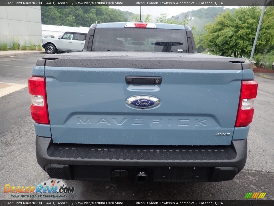 2022 Ford Maverick XLT AWD Area 51 / Navy Pier/Medium Dark Slate Photo #3