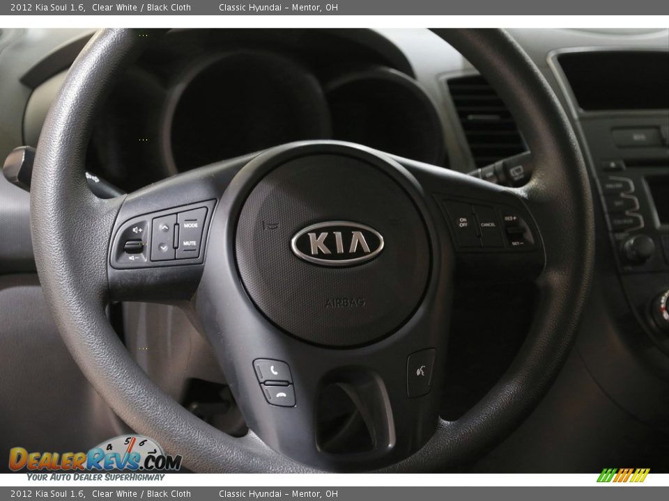 2012 Kia Soul 1.6 Clear White / Black Cloth Photo #7