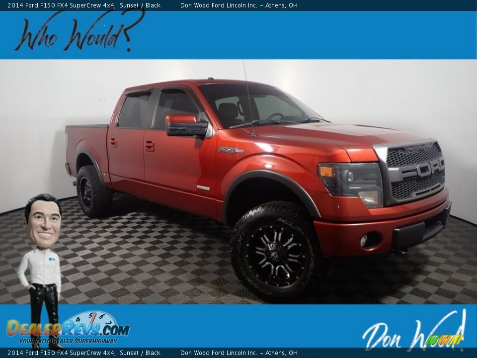 2014 Ford F150 FX4 SuperCrew 4x4 Sunset / Black Photo #1