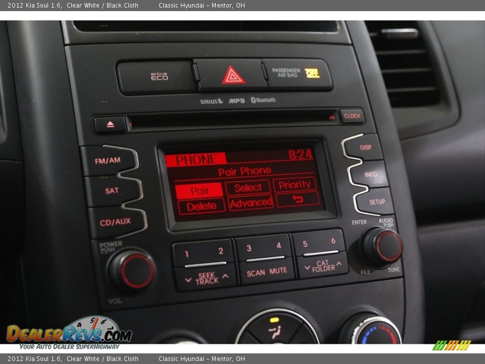 2012 Kia Soul 1.6 Clear White / Black Cloth Photo #10