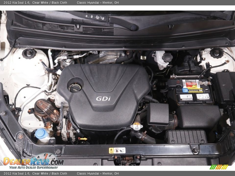 2012 Kia Soul 1.6 Clear White / Black Cloth Photo #17