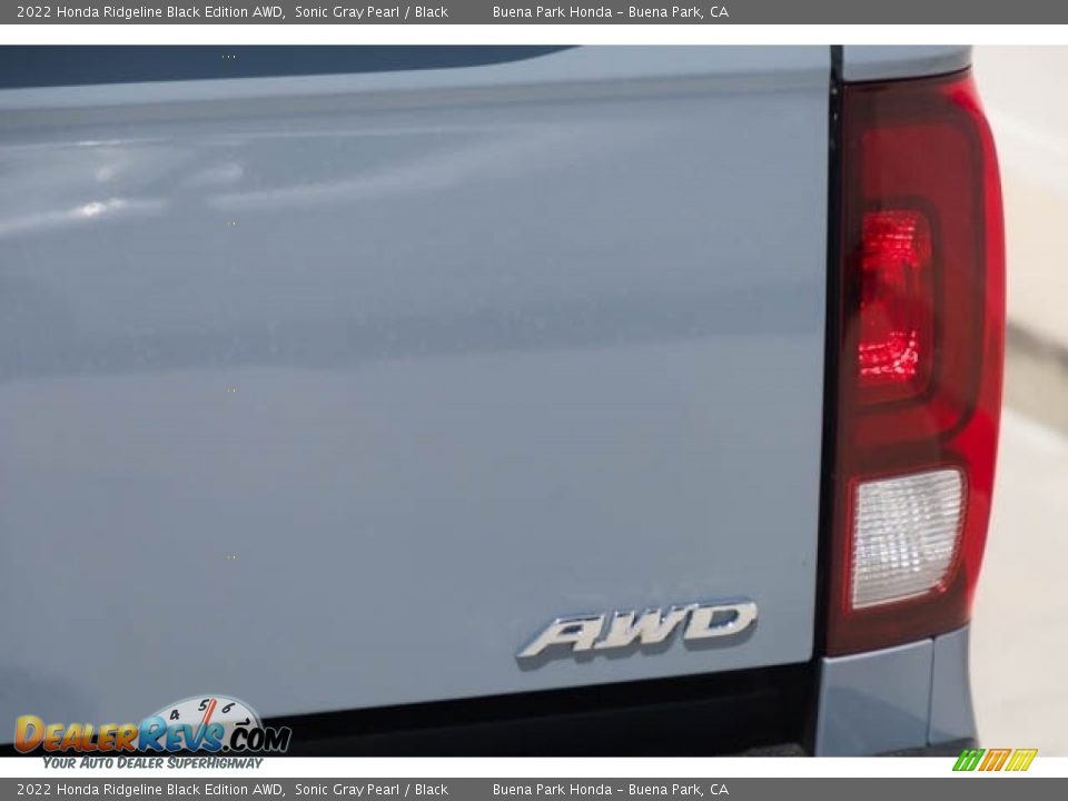 2022 Honda Ridgeline Black Edition AWD Sonic Gray Pearl / Black Photo #8
