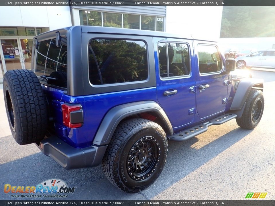 2020 Jeep Wrangler Unlimited Altitude 4x4 Ocean Blue Metallic / Black Photo #2