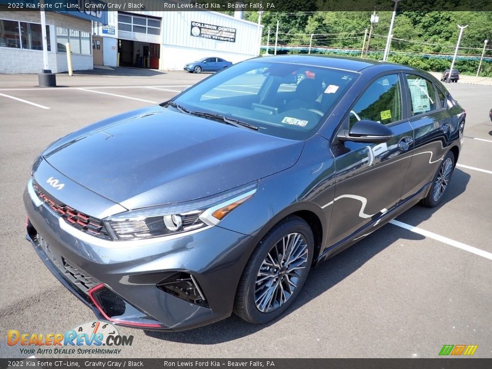 2022 Kia Forte GT-Line Gravity Gray / Black Photo #4