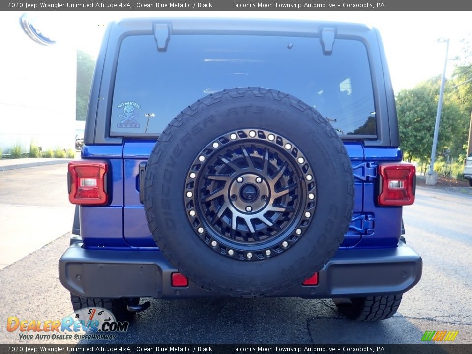 2020 Jeep Wrangler Unlimited Altitude 4x4 Ocean Blue Metallic / Black Photo #3
