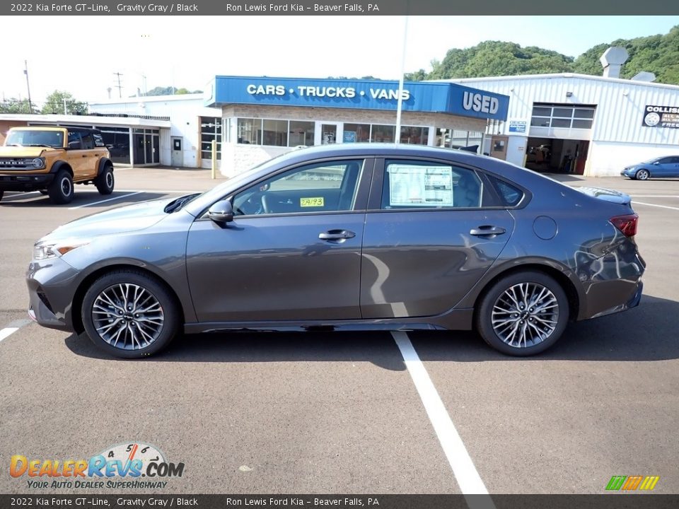 2022 Kia Forte GT-Line Gravity Gray / Black Photo #5