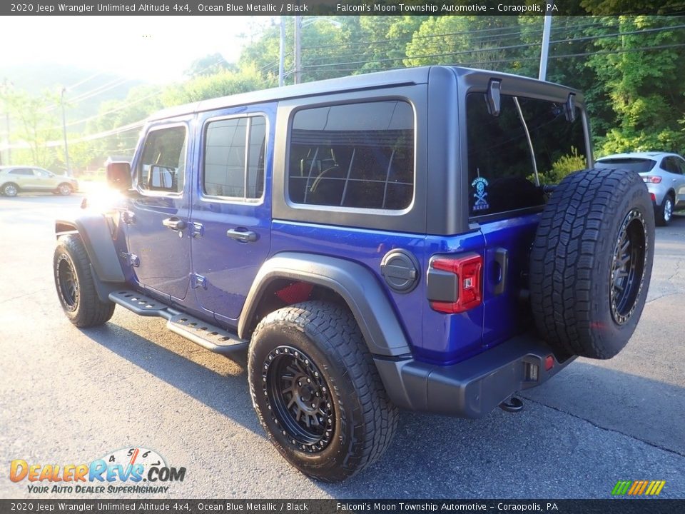 2020 Jeep Wrangler Unlimited Altitude 4x4 Ocean Blue Metallic / Black Photo #5