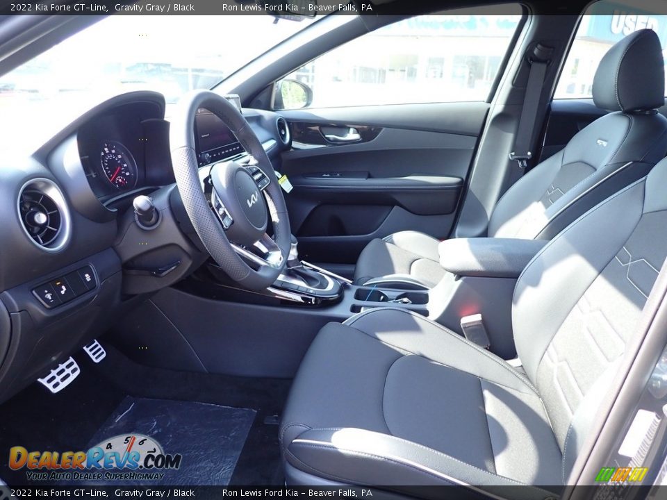 2022 Kia Forte GT-Line Gravity Gray / Black Photo #14