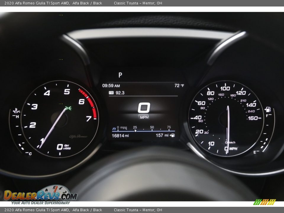 2020 Alfa Romeo Giulia TI Sport AWD Alfa Black / Black Photo #8