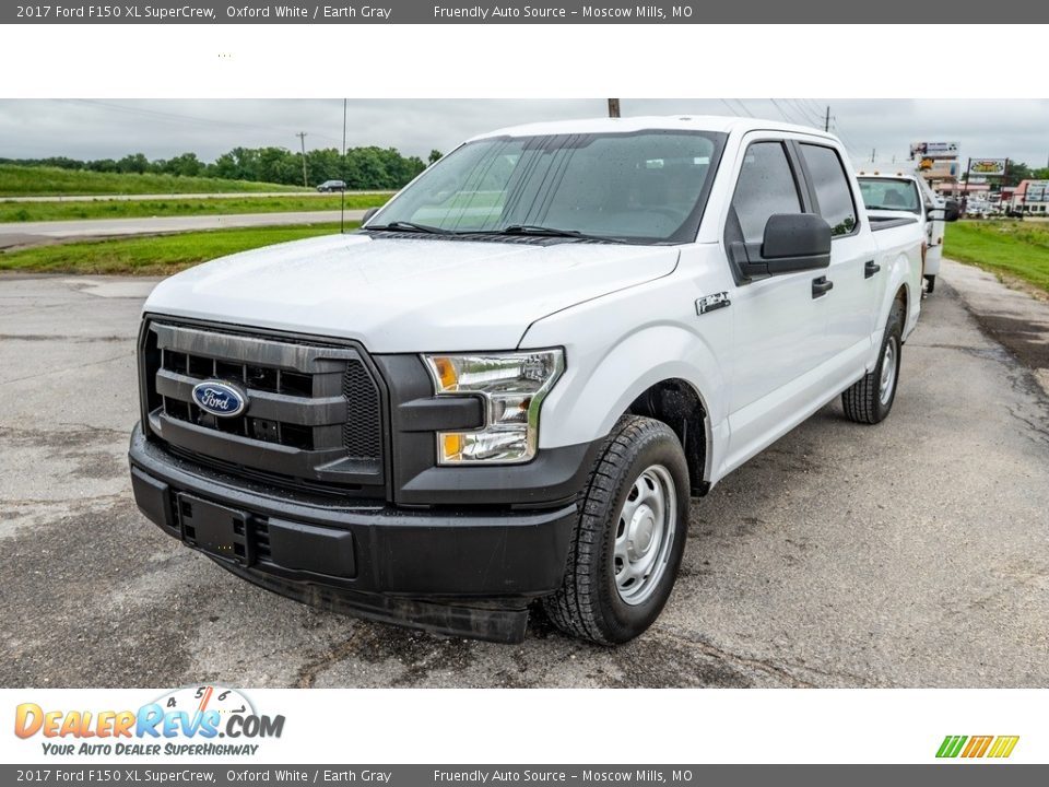 2017 Ford F150 XL SuperCrew Oxford White / Earth Gray Photo #8