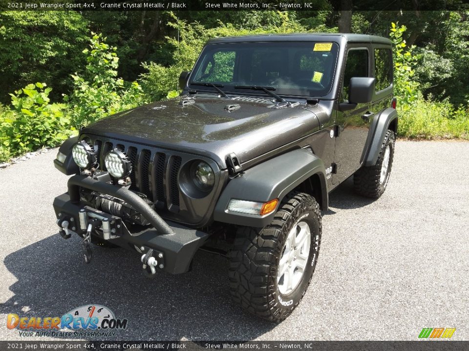 2021 Jeep Wrangler Sport 4x4 Granite Crystal Metallic / Black Photo #2