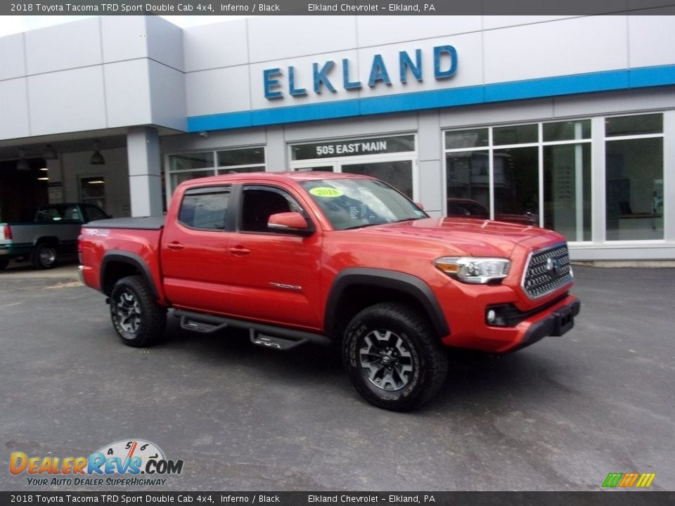 2018 Toyota Tacoma TRD Sport Double Cab 4x4 Inferno / Black Photo #1