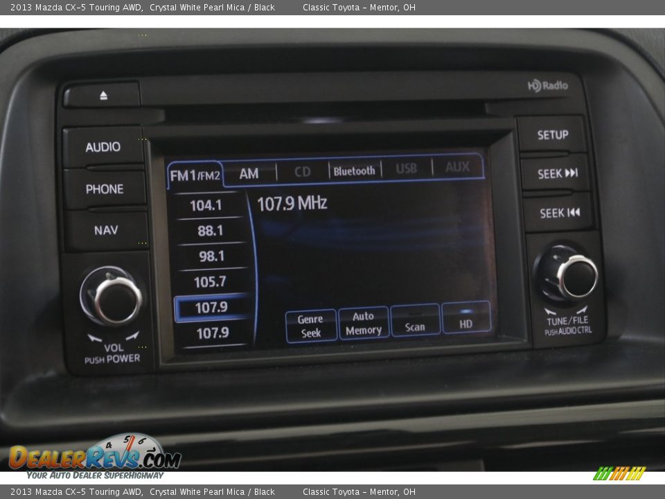 2013 Mazda CX-5 Touring AWD Crystal White Pearl Mica / Black Photo #10