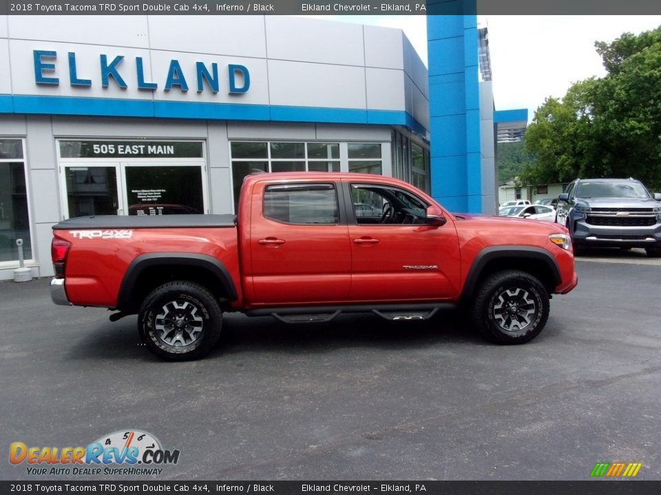 2018 Toyota Tacoma TRD Sport Double Cab 4x4 Inferno / Black Photo #2