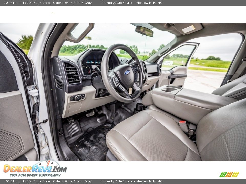 2017 Ford F150 XL SuperCrew Oxford White / Earth Gray Photo #19