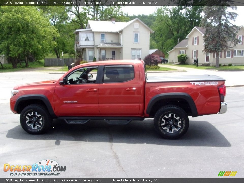 2018 Toyota Tacoma TRD Sport Double Cab 4x4 Inferno / Black Photo #6