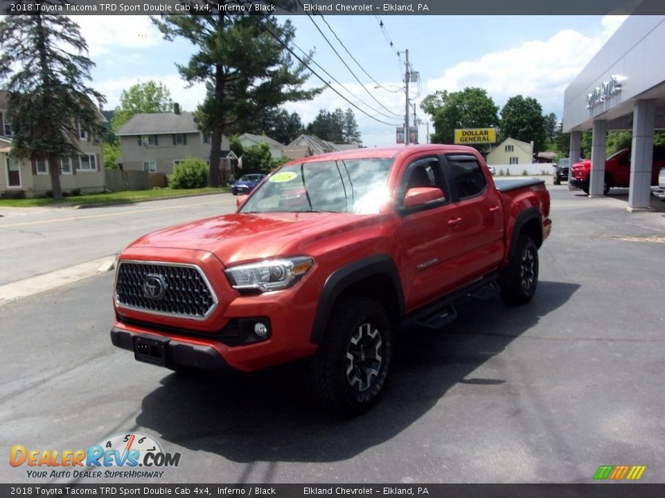 2018 Toyota Tacoma TRD Sport Double Cab 4x4 Inferno / Black Photo #8