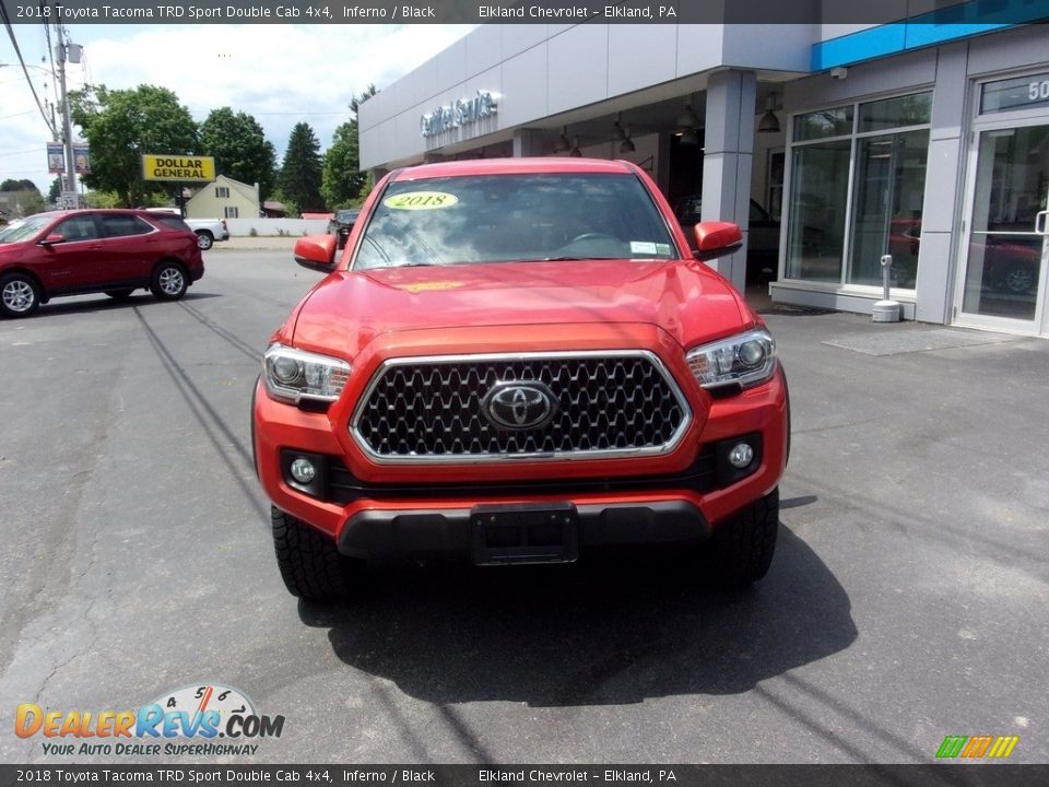 2018 Toyota Tacoma TRD Sport Double Cab 4x4 Inferno / Black Photo #9