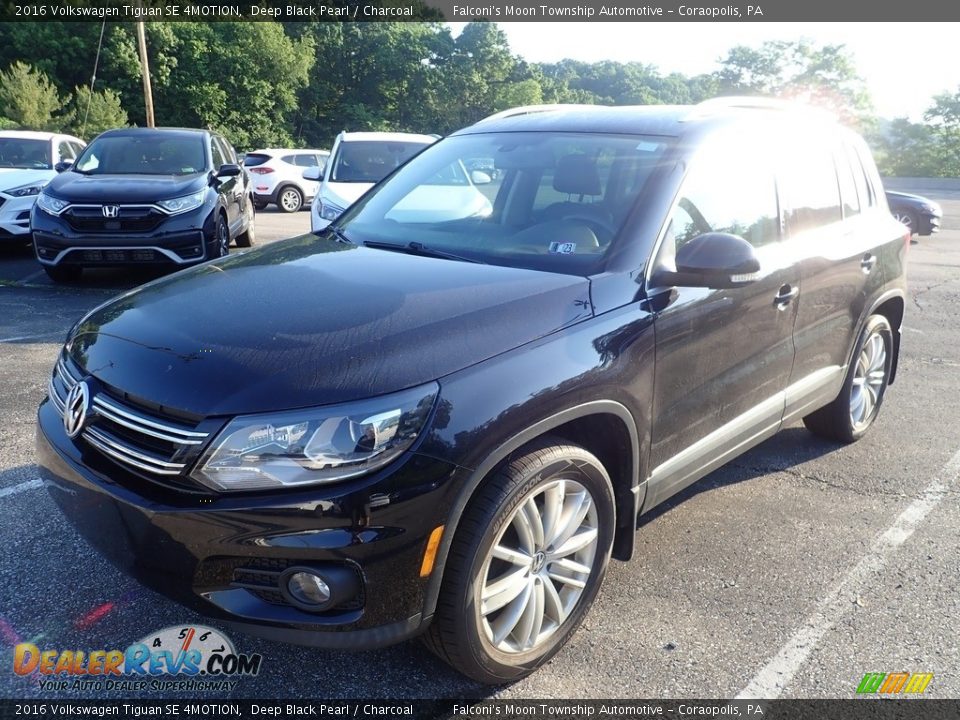 2016 Volkswagen Tiguan SE 4MOTION Deep Black Pearl / Charcoal Photo #1