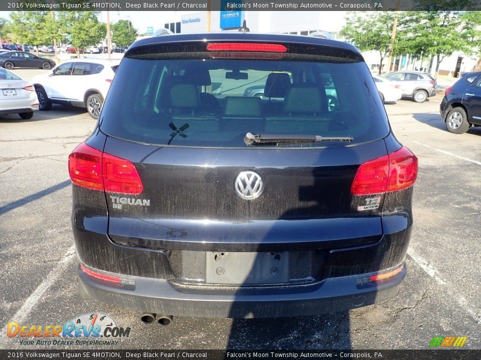 2016 Volkswagen Tiguan SE 4MOTION Deep Black Pearl / Charcoal Photo #3