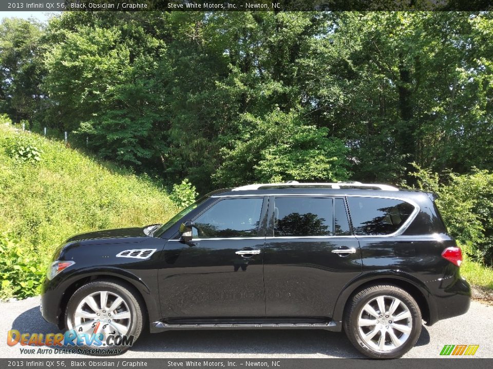 2013 Infiniti QX 56 Black Obsidian / Graphite Photo #1