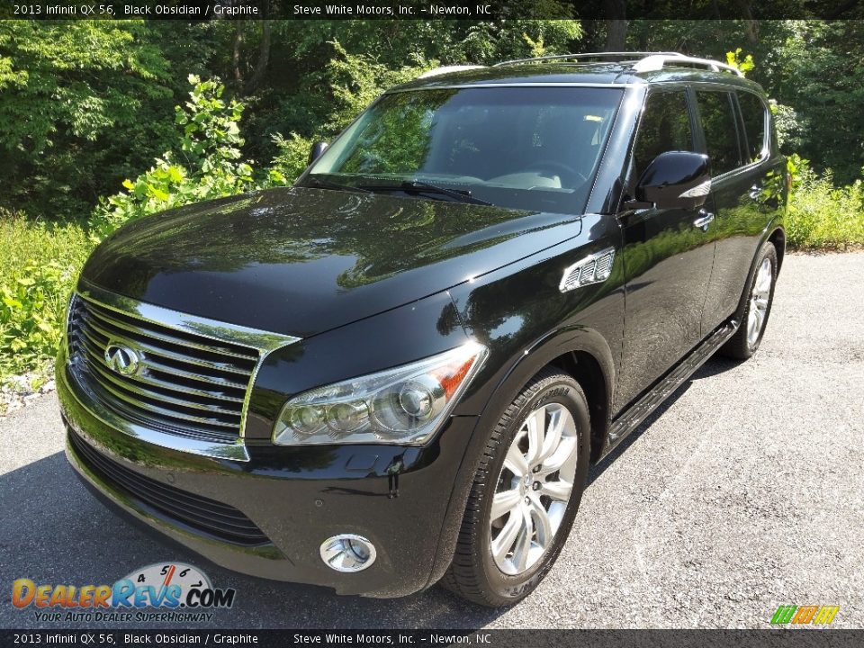 2013 Infiniti QX 56 Black Obsidian / Graphite Photo #2