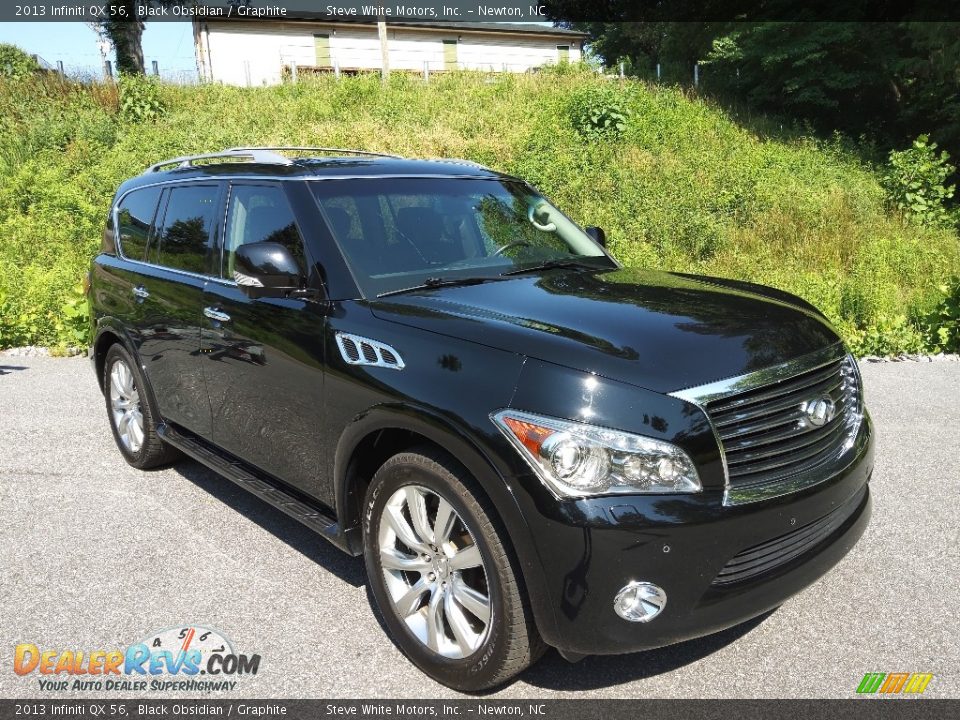 2013 Infiniti QX 56 Black Obsidian / Graphite Photo #4