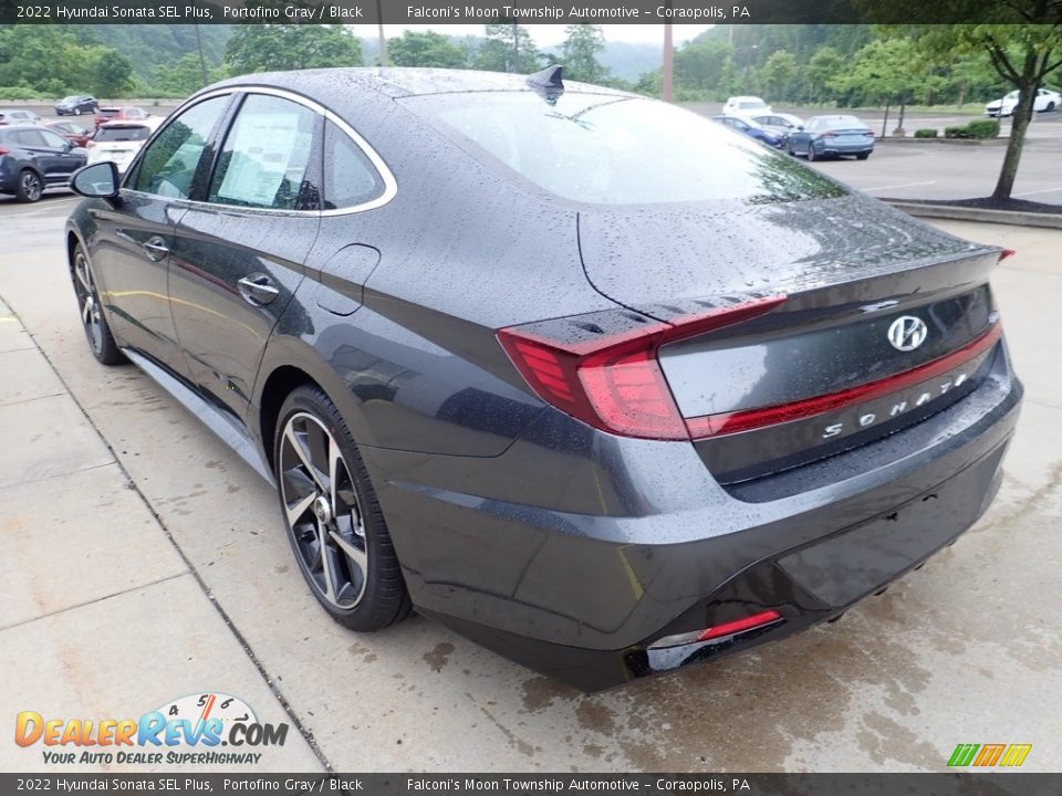 2022 Hyundai Sonata SEL Plus Portofino Gray / Black Photo #4