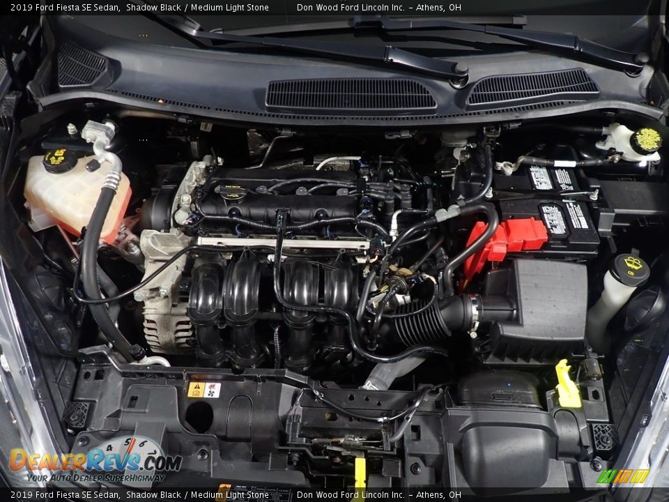 2019 Ford Fiesta SE Sedan Shadow Black / Medium Light Stone Photo #7
