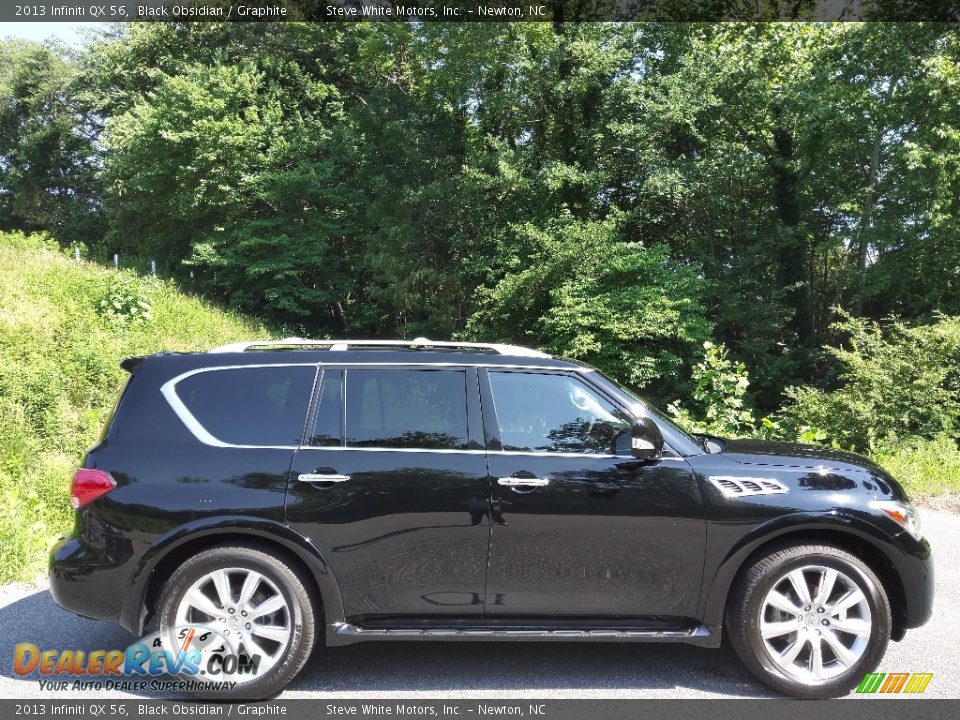 2013 Infiniti QX 56 Black Obsidian / Graphite Photo #5