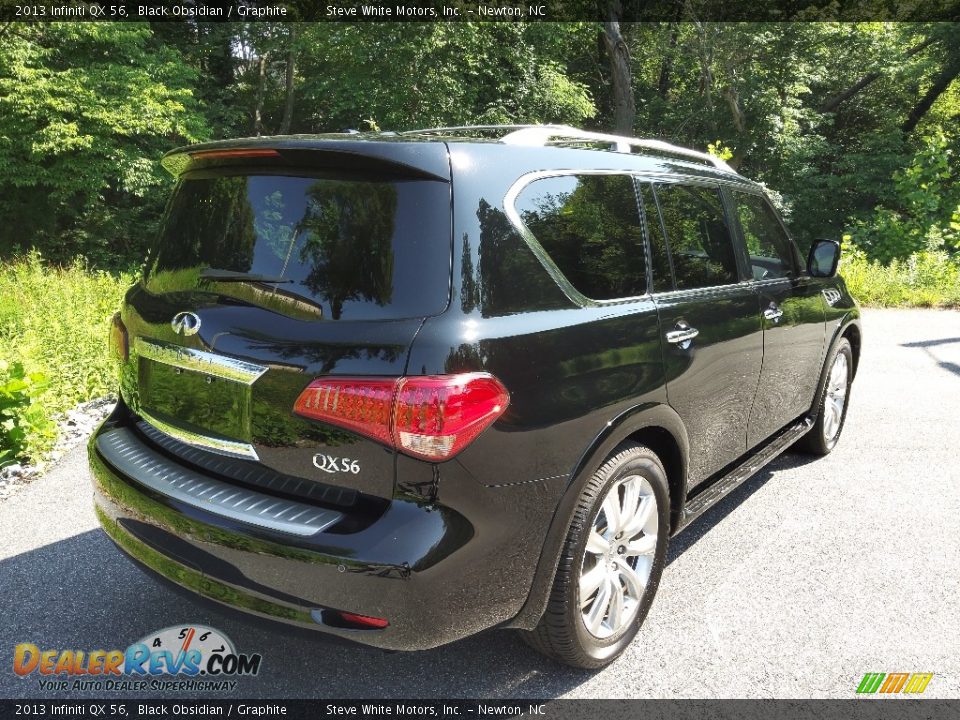 2013 Infiniti QX 56 Black Obsidian / Graphite Photo #6