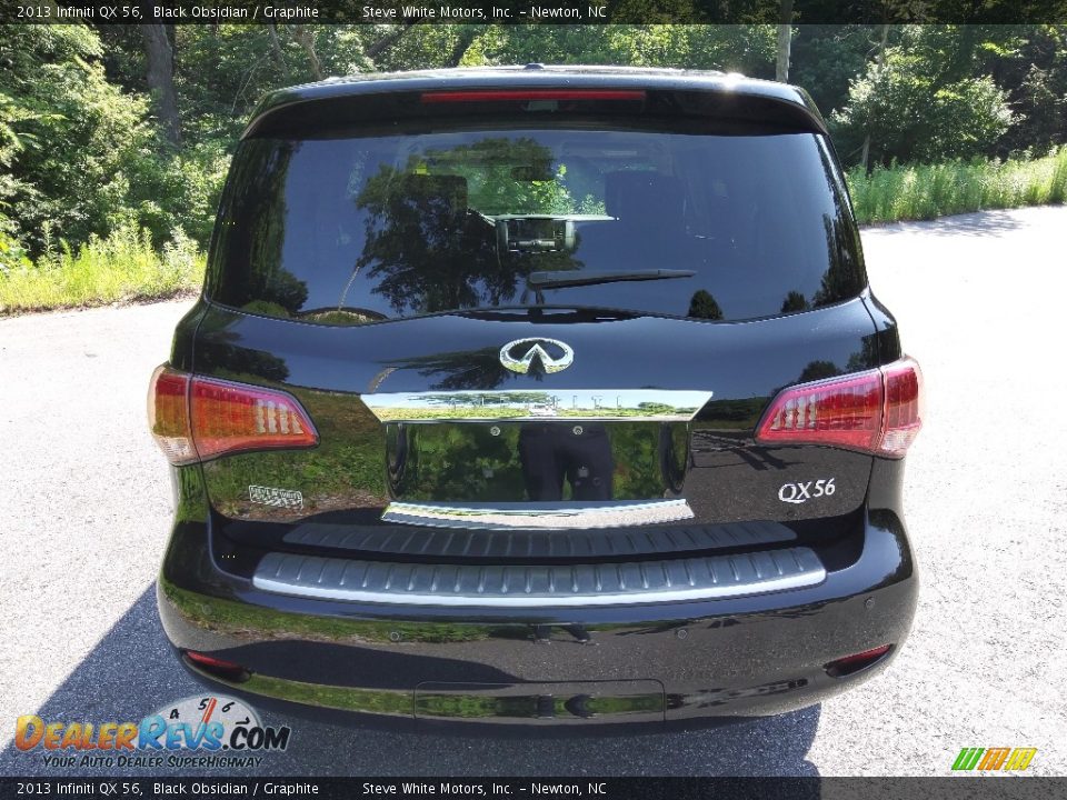 2013 Infiniti QX 56 Black Obsidian / Graphite Photo #7