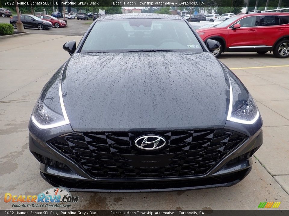 2022 Hyundai Sonata SEL Plus Portofino Gray / Black Photo #7