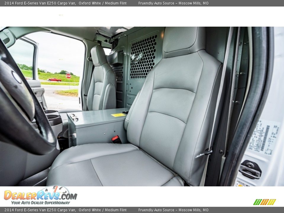 2014 Ford E-Series Van E250 Cargo Van Oxford White / Medium Flint Photo #16