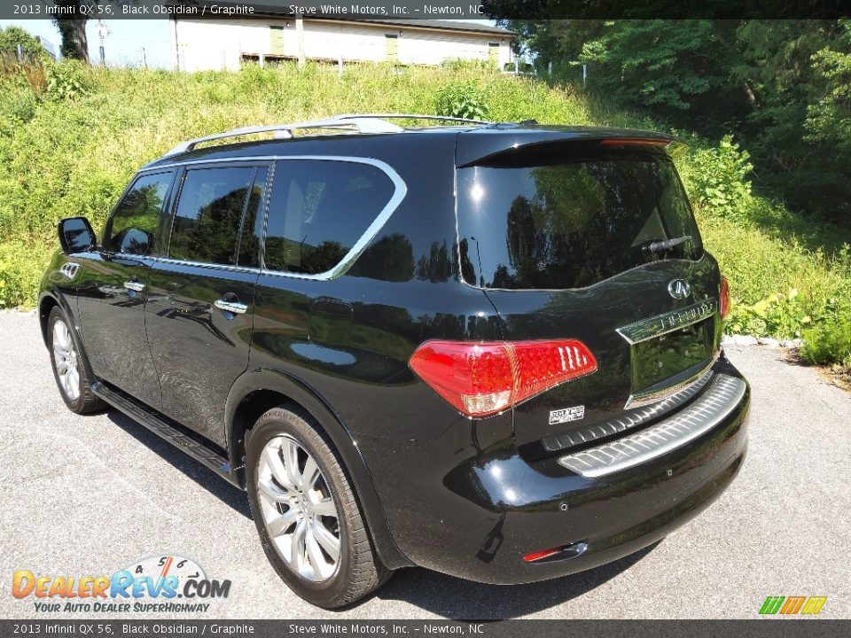 2013 Infiniti QX 56 Black Obsidian / Graphite Photo #8