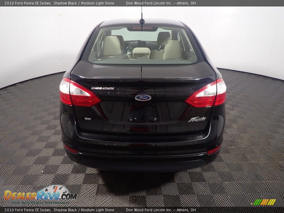 2019 Ford Fiesta SE Sedan Shadow Black / Medium Light Stone Photo #13