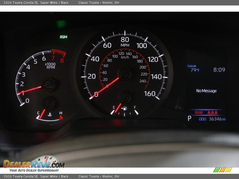 2020 Toyota Corolla SE Super White / Black Photo #8